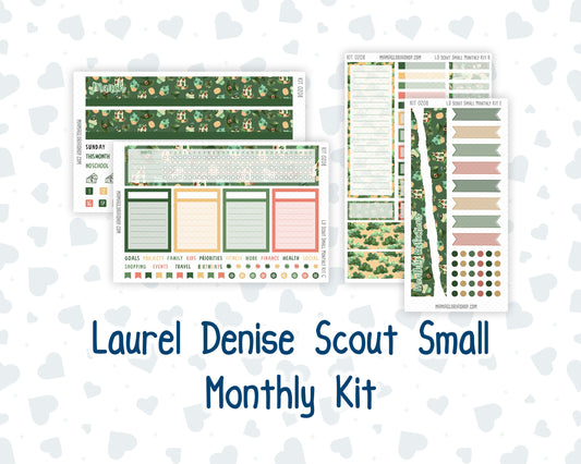 Kit 0208 - Laurel Denise The Scout Planner Small - Monthly Kit - March - Shamrock Lane
