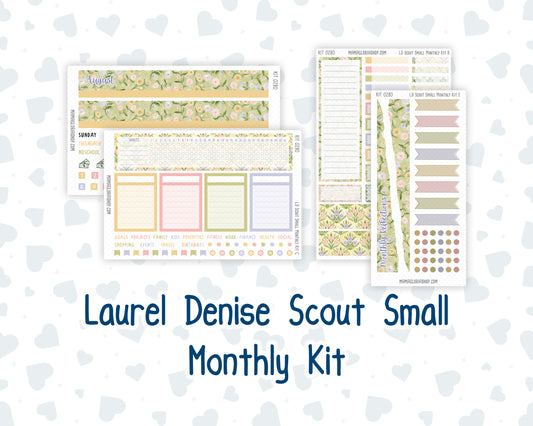 Kit 0280 - Laurel Denise The Scout Planner Small - Monthly Kit - Half Past Six In August