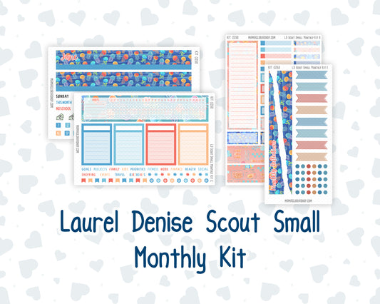 Kit 0268 - Laurel Denise The Scout Planner Small - Monthly Kit - June - Sea Sweeties