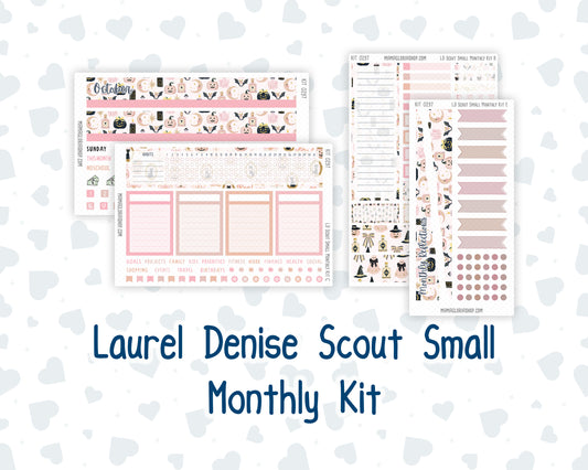 Kit 0297 - Laurel Denise The Scout Planner Small - Monthly Kit - October - Pink Spell
