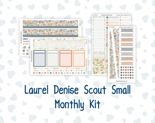 Kit 0300 - Laurel Denise The Scout Planner Small - Monthly Kit - October - Autumn Stroll