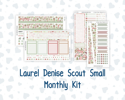 Kit 0244 - Laurel Denise The Scout Planner Small - Monthly Kit - December - Santas Village