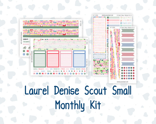 Kit 0306 - Laurel Denise The Scout Planner Small - Monthly Kit - December - Jolly Mischief