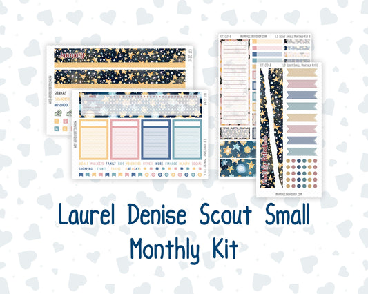 Kit 0248 - Laurel Denise The Scout Planner Small - Monthly Kit - January - Midnight Countdown