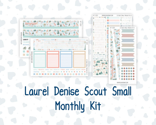 Kit 0251 - Laurel Denise The Scout Planner Small - Monthly Kit - January - Pine & Paws