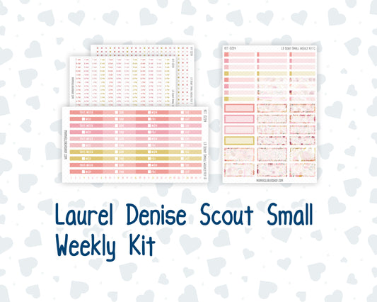 Kit 0294 - Laurel Denise The Scout Planner Small - Weekly Kit - September - Rosy Reveria