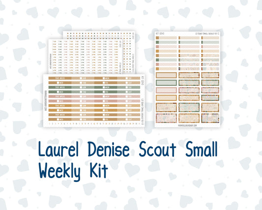 Kit 0243 - Laurel Denise The Scout Planner Small - Weekly Kit - November - Boho Autumn