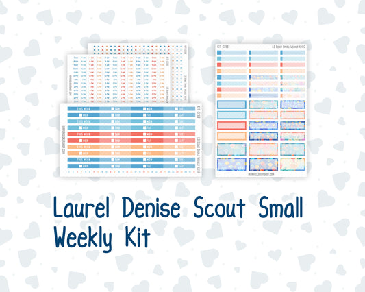 Kit 0268 - Laurel Denise The Scout Planner Small - Weekly Kit - June - Sea Sweeties