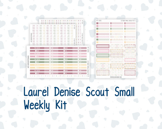 Kit 0232 - Laurel Denise The Scout Planner Small - Weekly Kit - September - Heirloom Garden