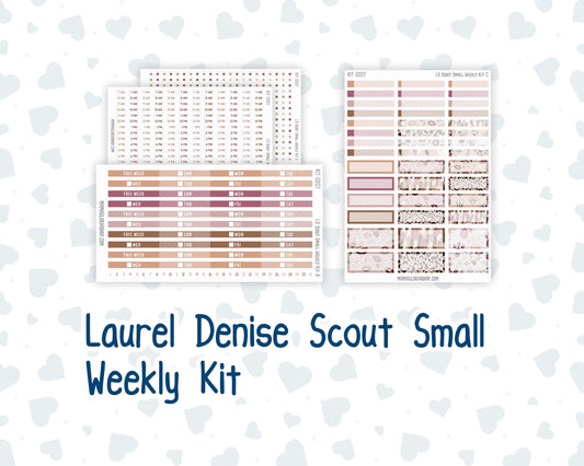 Kit 0207 - Laurel Denise The Scout Planner Small - Weekly Kit - February - Wild Love