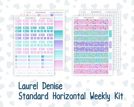 Kit 0230 - Laurel Denise Standard - Horizontal - Weekly Kit - August - School Daze