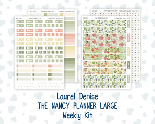 Kit 0295 - Laurel Denise The Nancy Planner Large - Weekly Kit - September - Apple Harvest