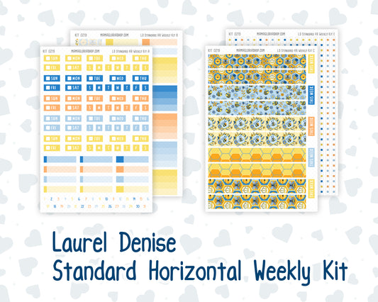 Kit 0219 Laurel Denise Standard Size – Weekly - Horizontal Layout - Bee's Business - May