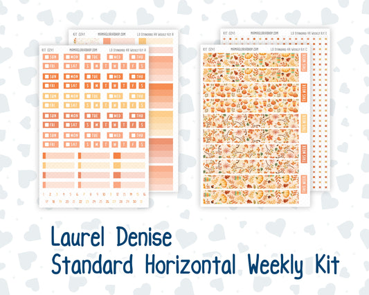 Kit 0241 - Laurel Denise Standard - Horizontal - Weekly Kit - November - Pumpkin Latte