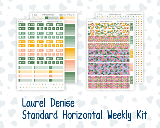 Kit 0226 - Laurel Denise Standard - Horizontal - Weekly Kit - July - Tropical Whimsy