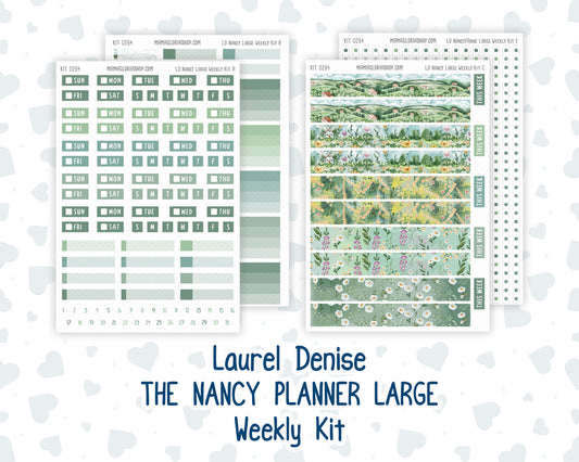 Kit 0264 - Laurel Denise The Nancy Planner Large - Weekly Kit - May - Spring Walk