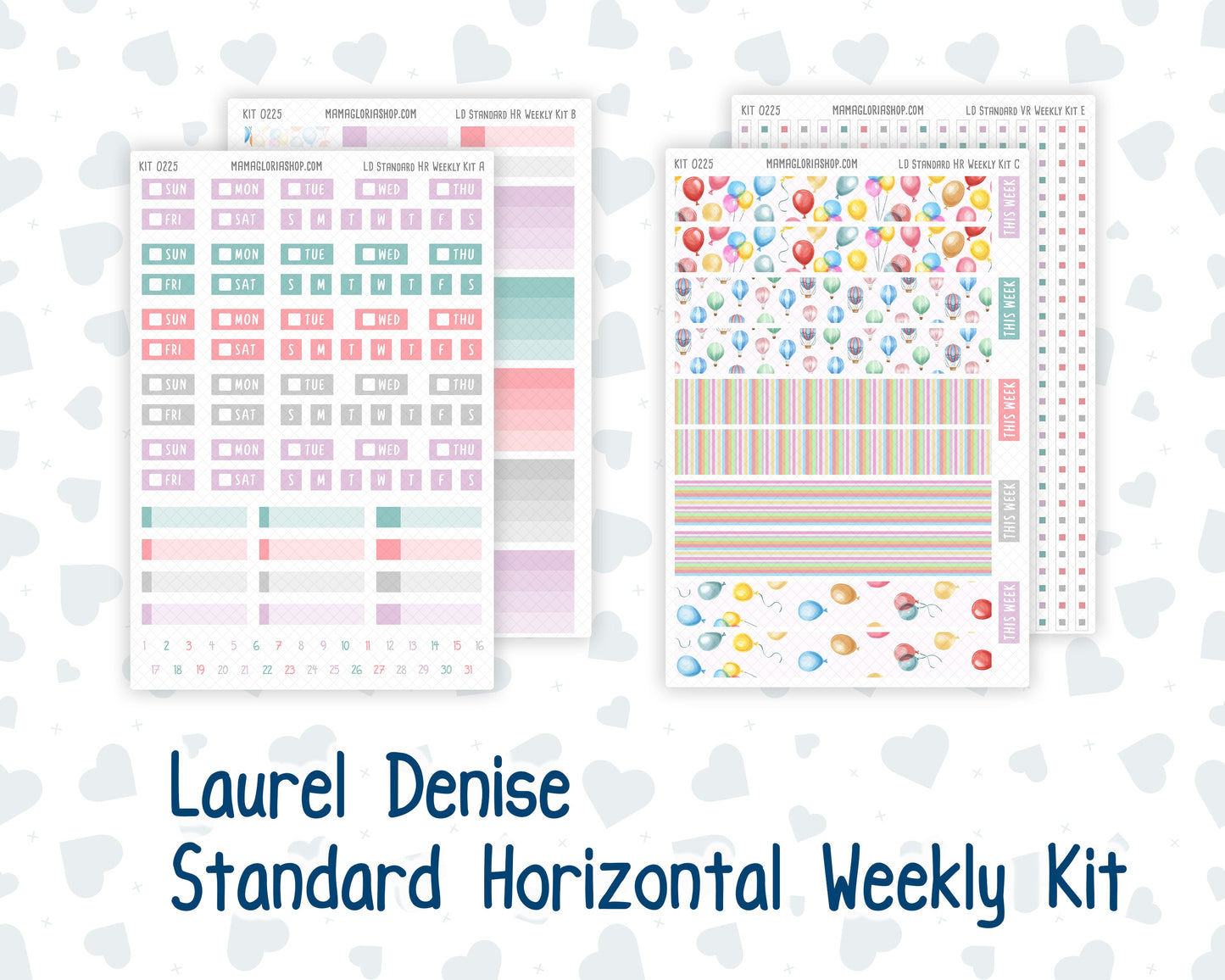 Kit 0225 - Laurel Denise Standard - Horizontal - Weekly Kit - July - Carnival Joy