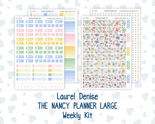 Kit 0279 - Laurel Denise The Nancy Planner Large - Weekly Kit - August - Not Ready For School