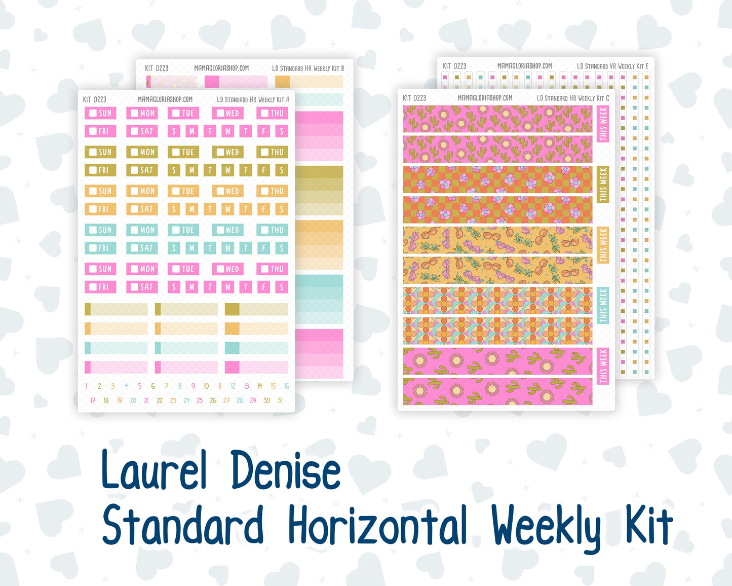 Kit 0223 - Laurel Denise Standard - Horizontal - Weekly Kit - June - Route 66