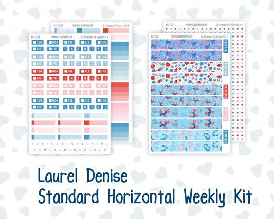 Kit 0224 - Laurel Denise Standard - Horizontal - Weekly Kit - July - Patriotic Parade