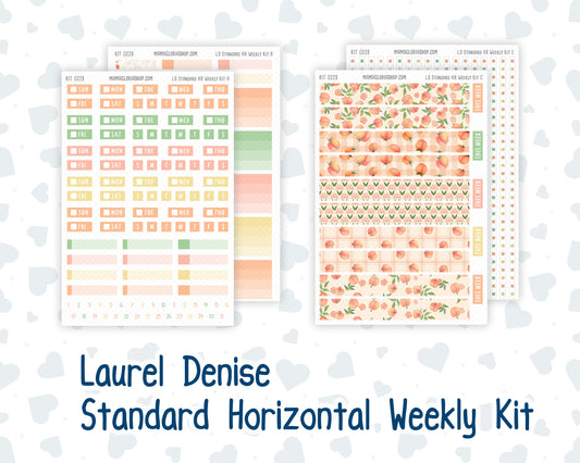 Kit 0228 - Laurel Denise Standard - Horizontal - Weekly Kit - August - Just Peachy