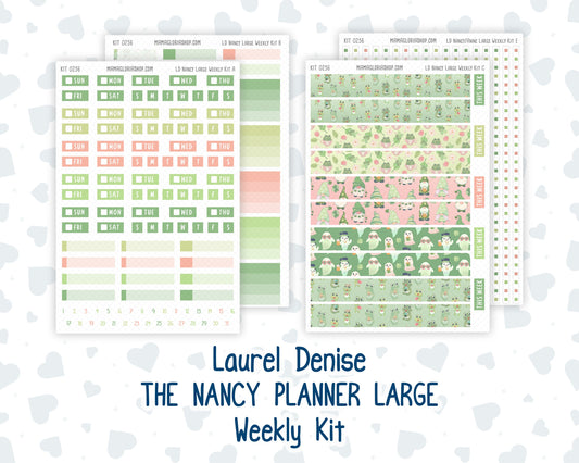 Kit 0256 - Laurel Denise The Nancy Planner Large - Weekly Kit - March - Froggy Luck