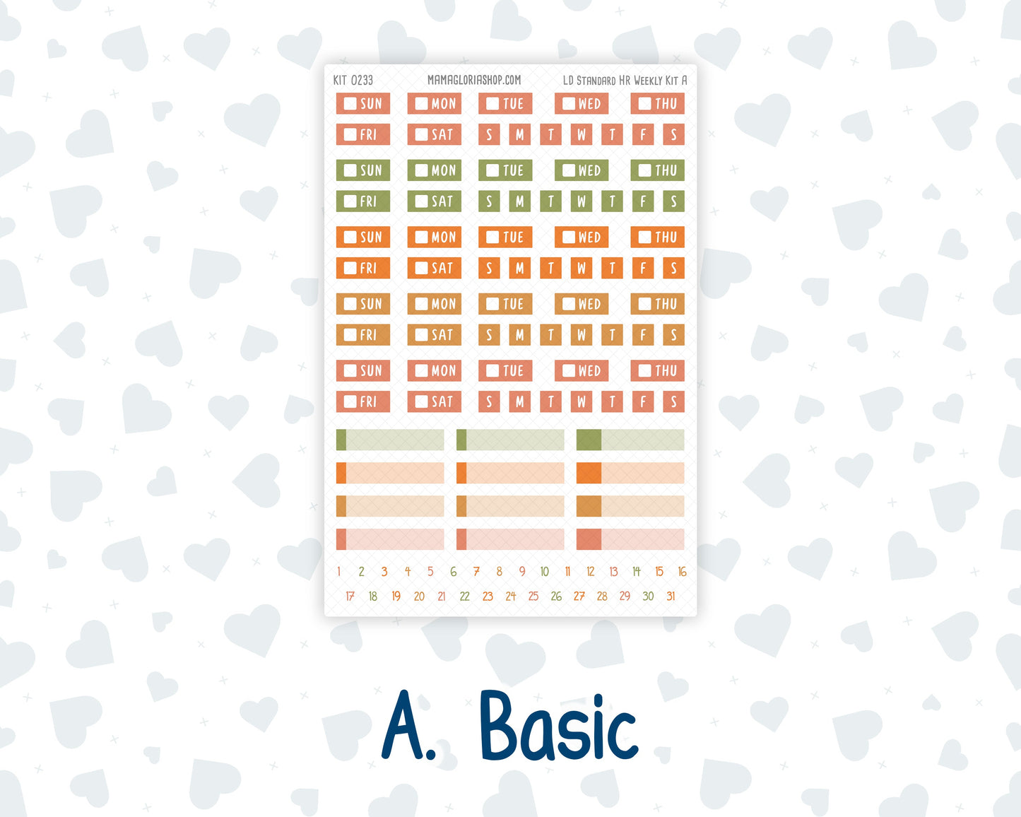 Kit 0233 - Laurel Denise Standard - Horizontal - Weekly Kit - September - Cinnamon Days
