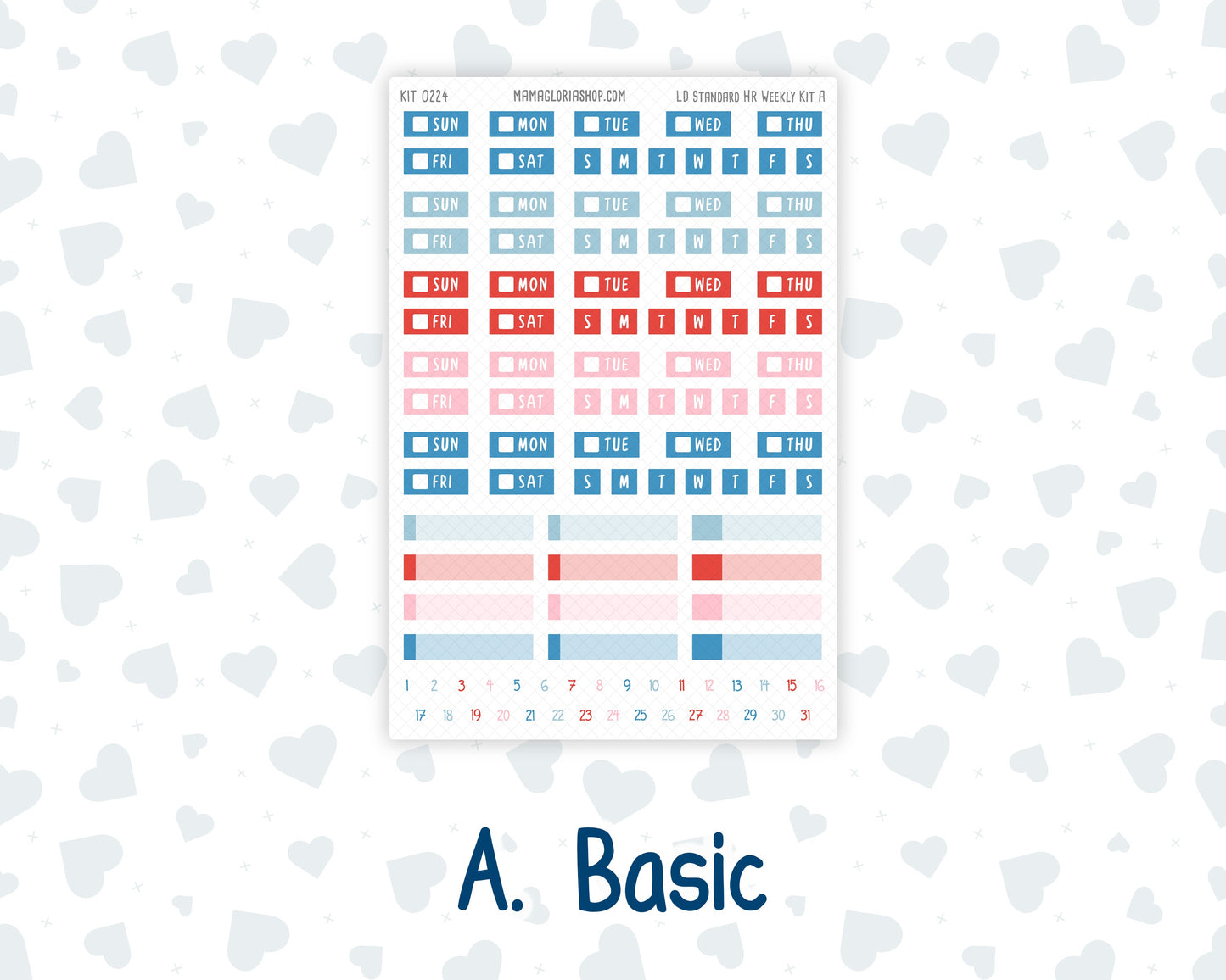 Kit 0224 - Laurel Denise Standard - Horizontal - Weekly Kit - July - Patriotic Parade