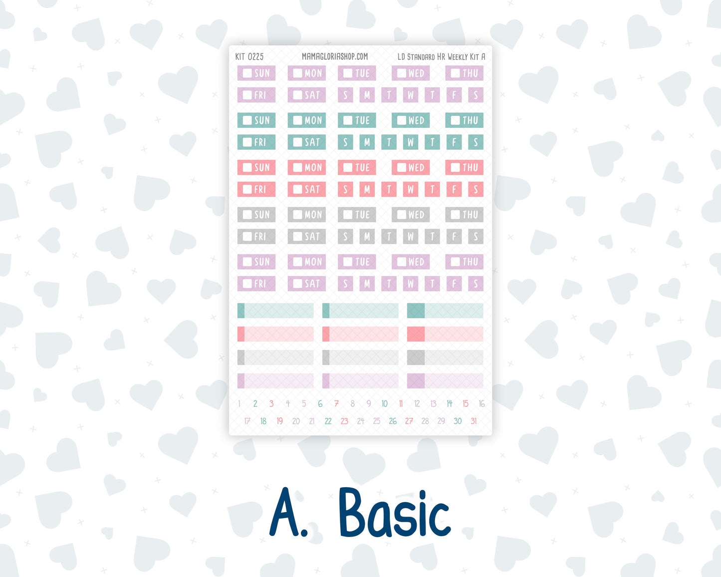 Kit 0225 - Laurel Denise Standard - Horizontal - Weekly Kit - July - Carnival Joy