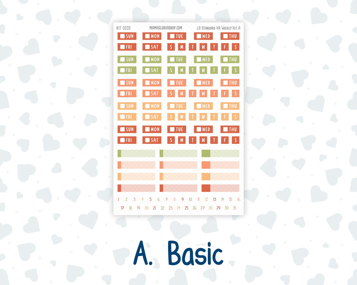 Kit 0235 - Laurel Denise Standard - Horizontal - Weekly Kit - September - Apple Orchard