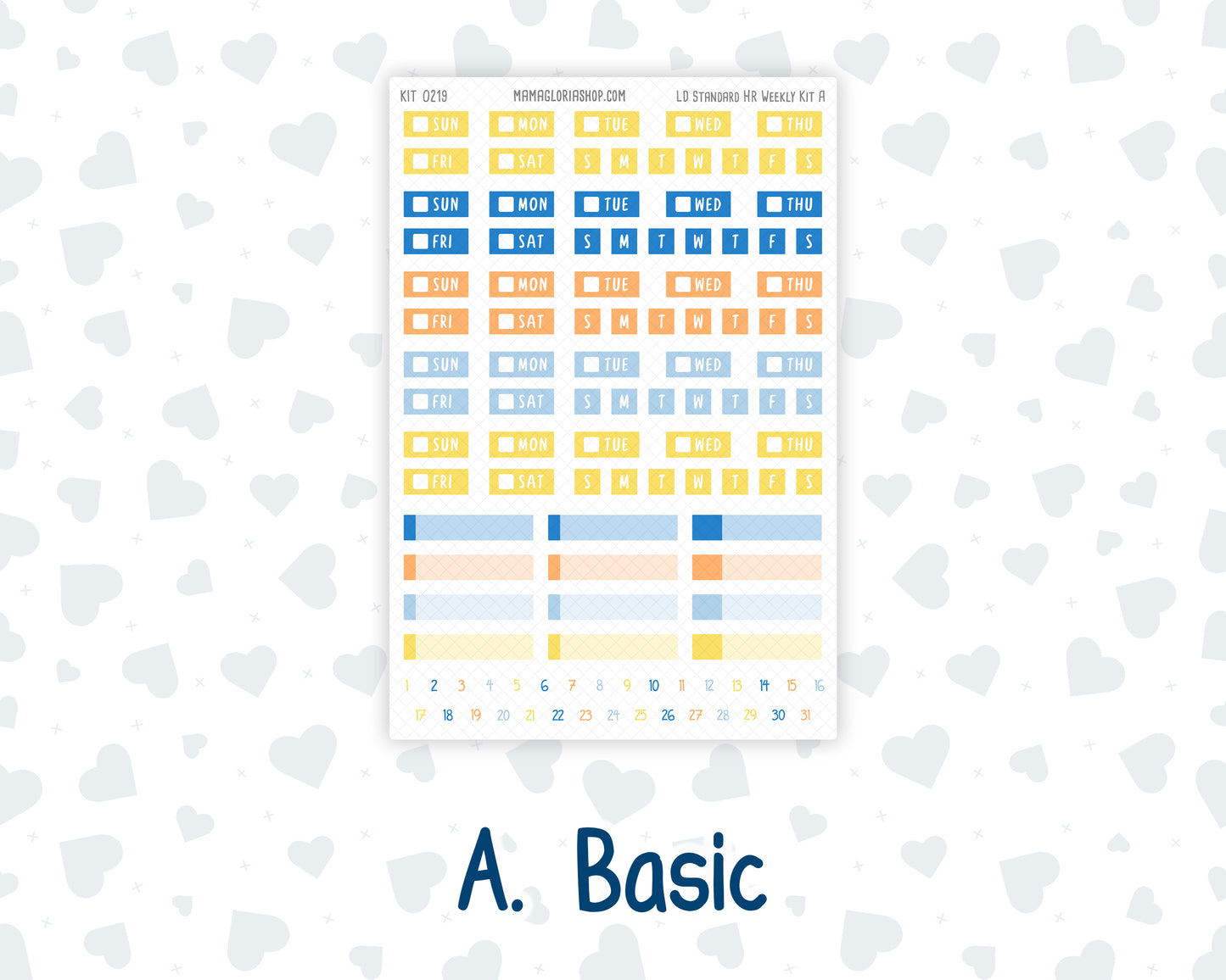 Kit 0219 Laurel Denise Standard Size – Weekly - Horizontal Layout - Bee's Business - May
