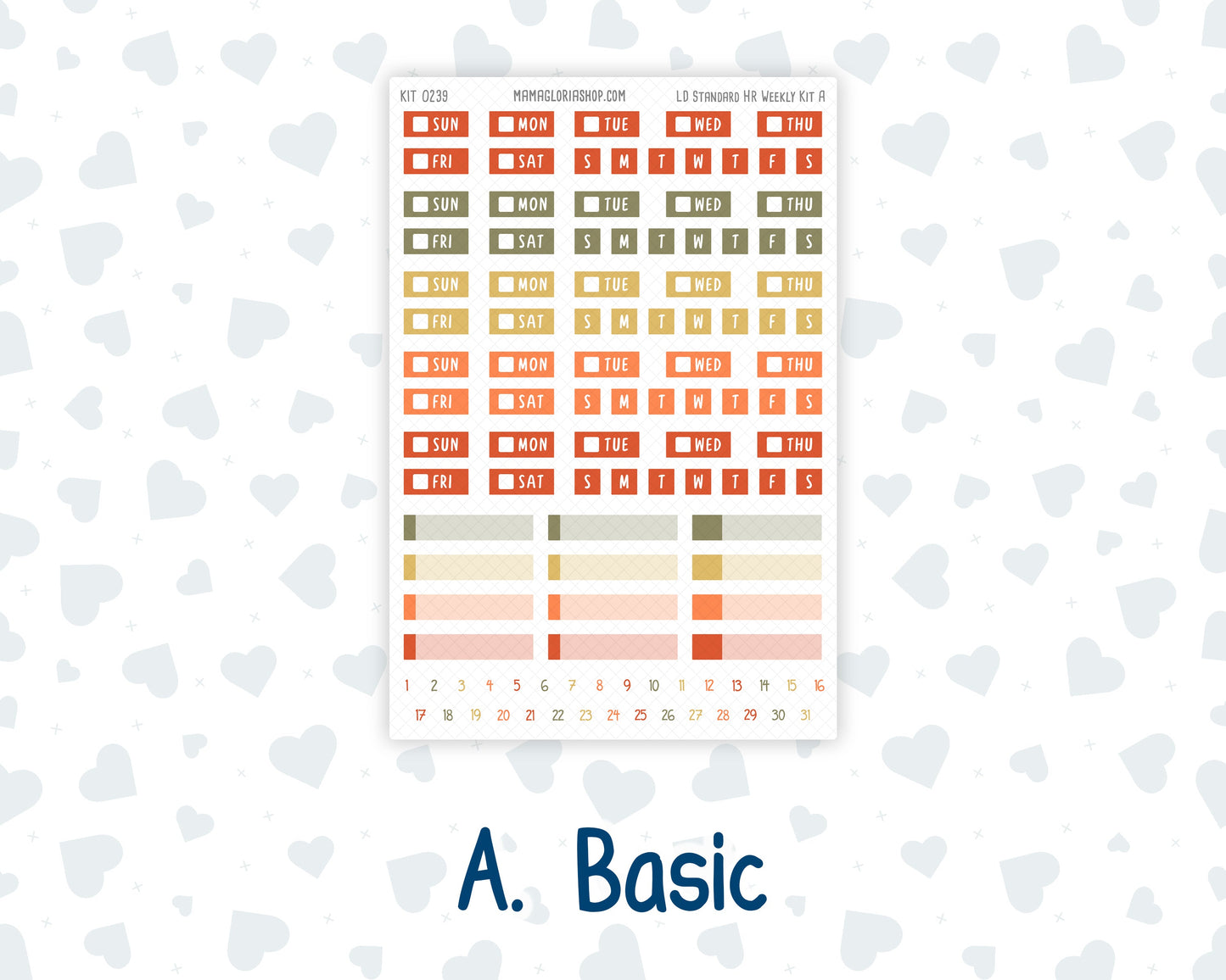 Kit 0239 - Laurel Denise Standard - Horizontal - Weekly Kit - October - October Stroll