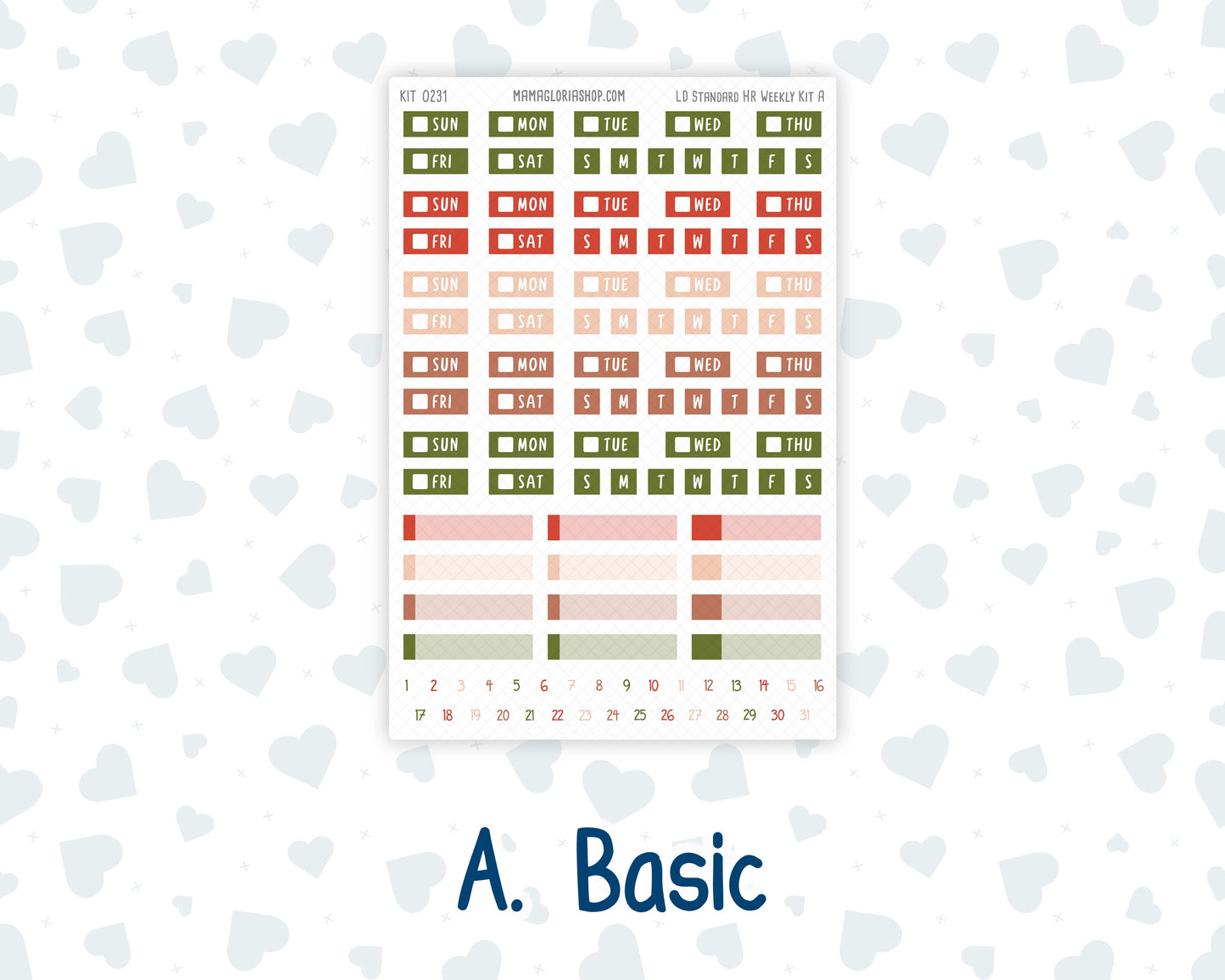 Kit 0231 - Laurel Denise Standard - Horizontal - Weekly Kit - August - Backyard BBQ