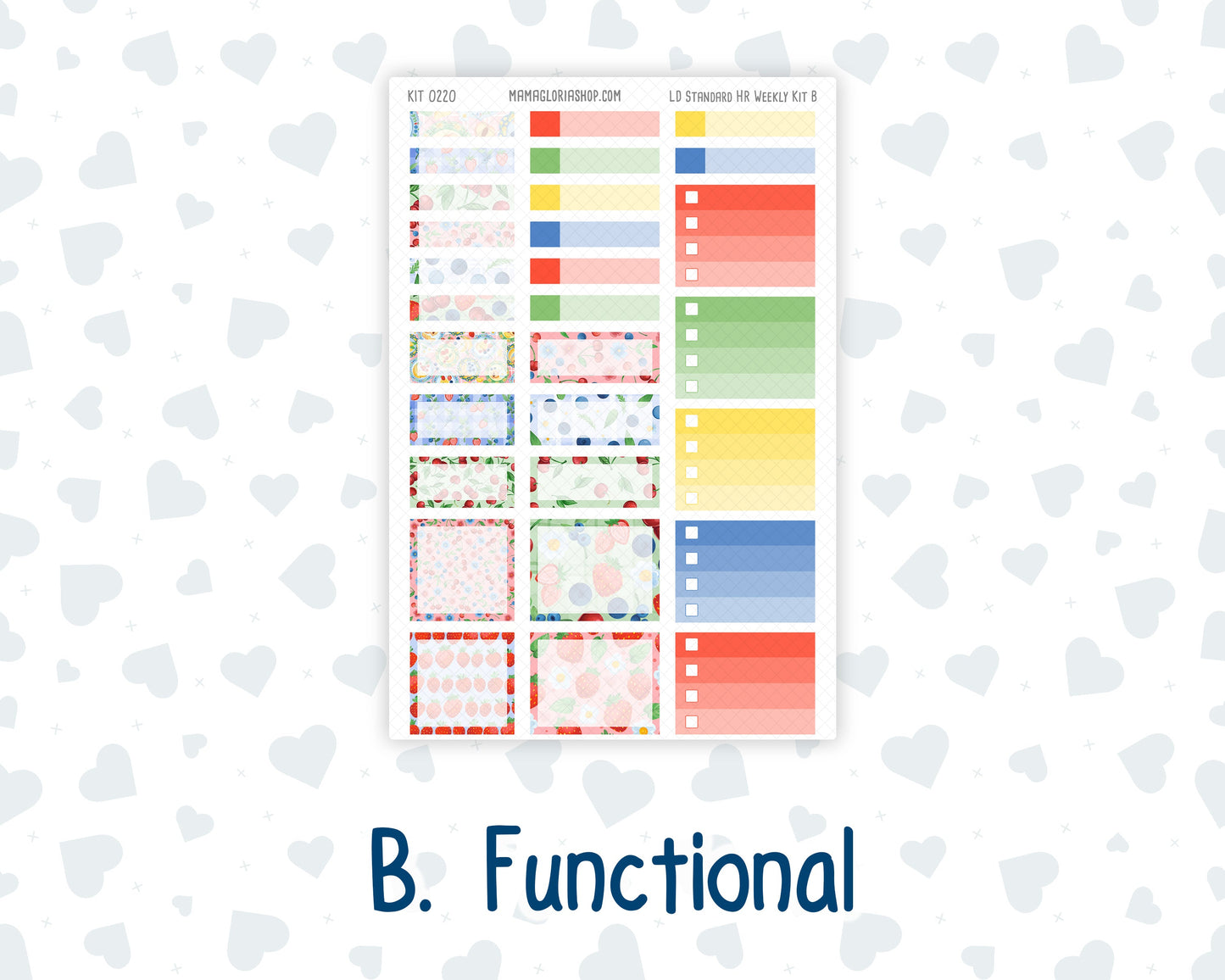 Kit 0220 - Laurel Denise Standard - Horizontal - Weekly Kit - June - June Berries