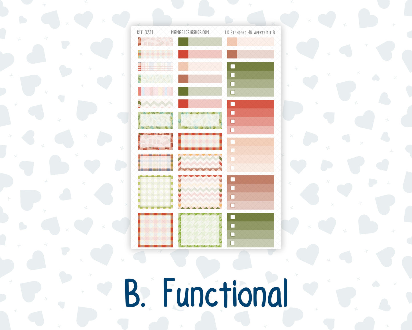 Kit 0231 - Laurel Denise Standard - Horizontal - Weekly Kit - August - Backyard BBQ