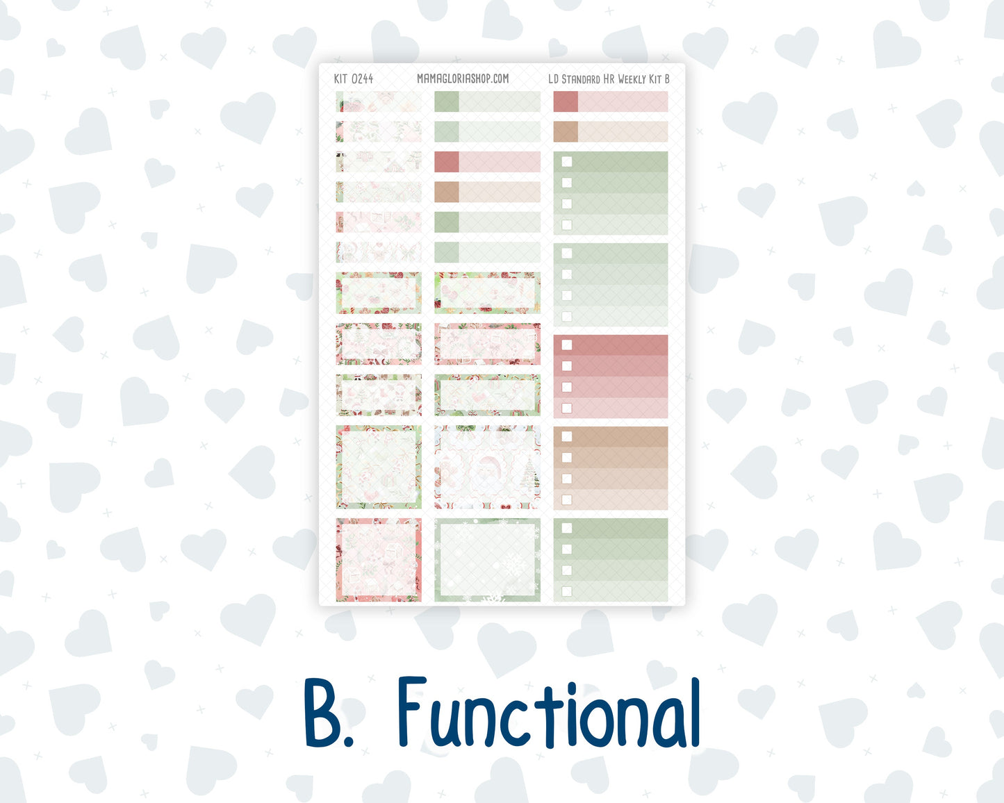Kit 0244 - Laurel Denise Standard - Horizontal - Weekly Kit - December - Santas Village