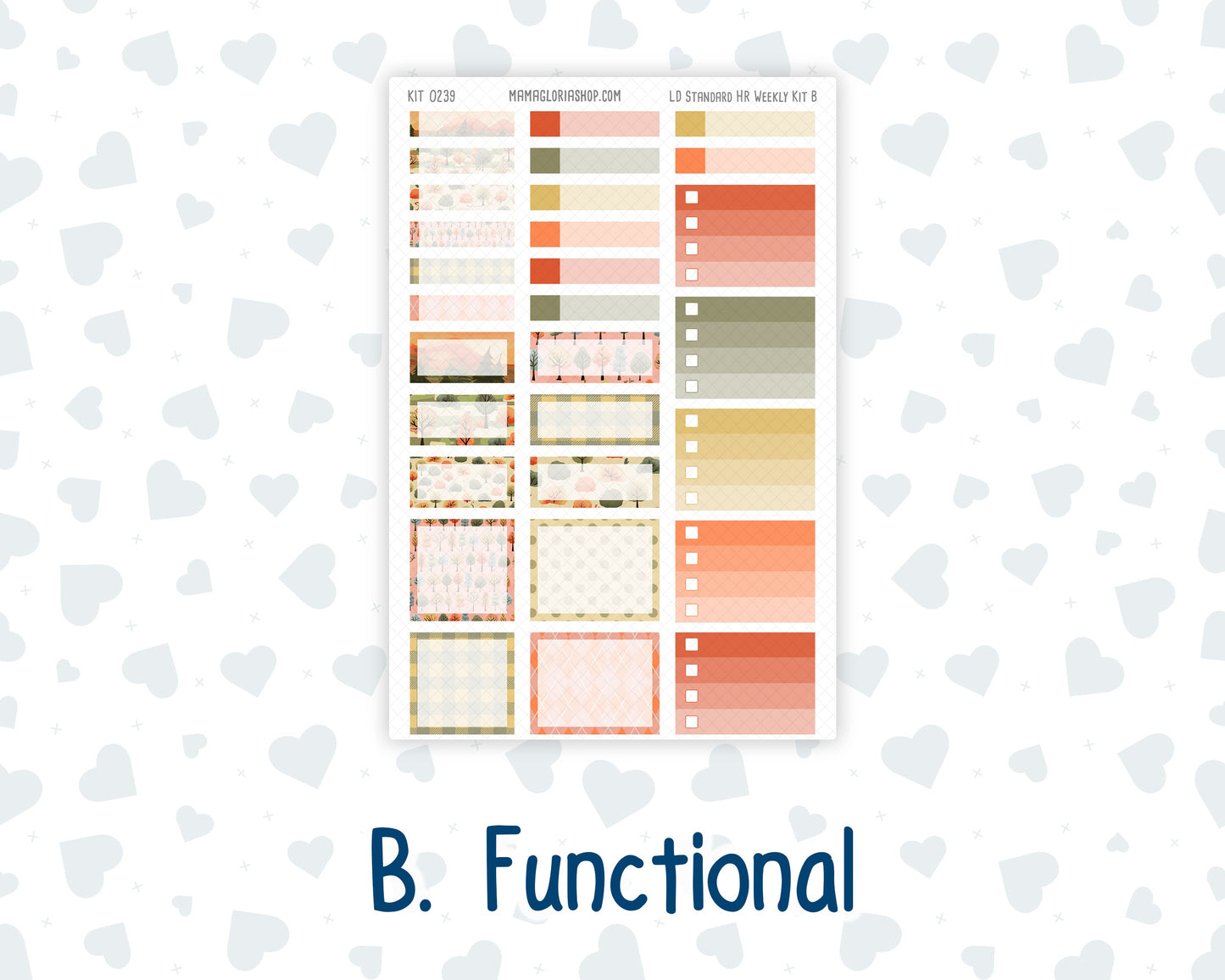 Kit 0239 - Laurel Denise Standard - Horizontal - Weekly Kit - October - October Stroll
