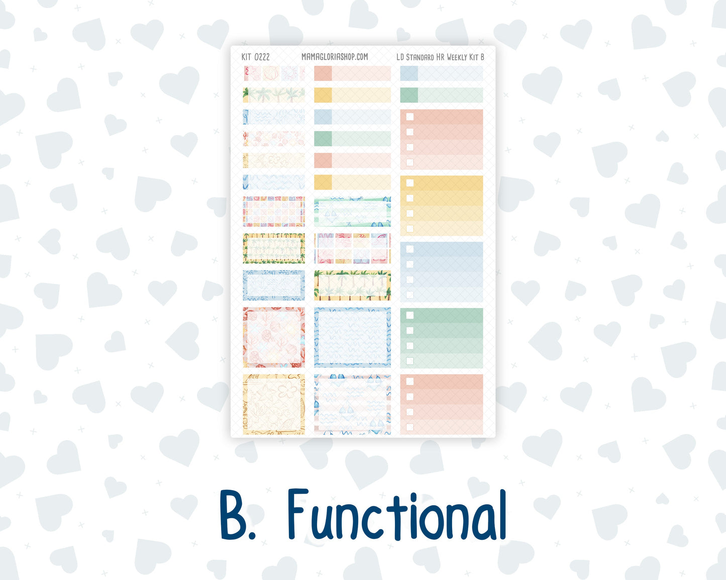 Kit 0222 - Laurel Denise Standard - Horizontal - Weekly Kit - June - Beach Day