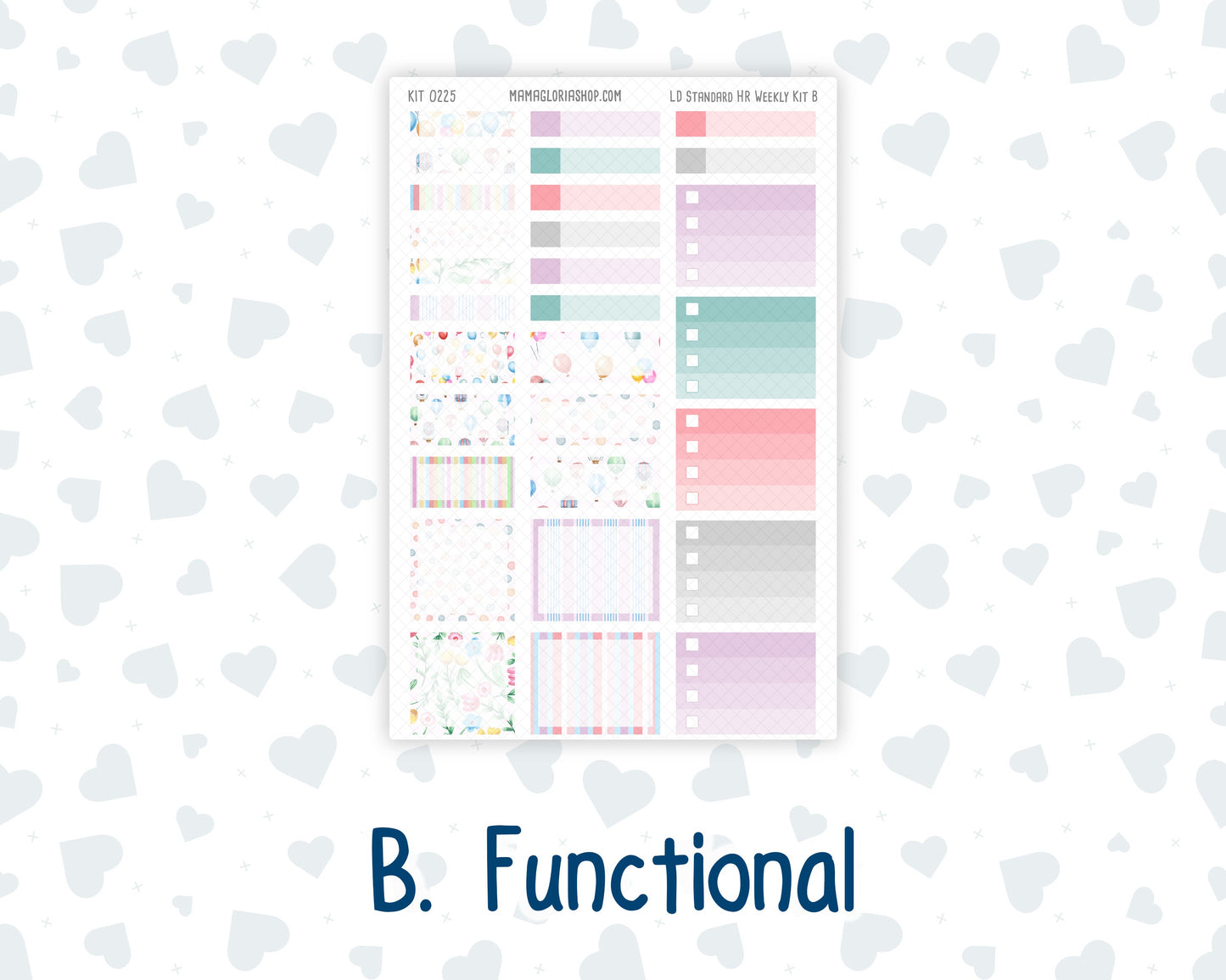Kit 0225 - Laurel Denise Standard - Horizontal - Weekly Kit - July - Carnival Joy
