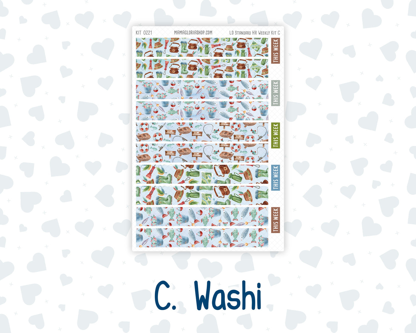 Kit 0221 - Laurel Denise Standard - Horizontal - Weekly Kit - June - Gone Fishing