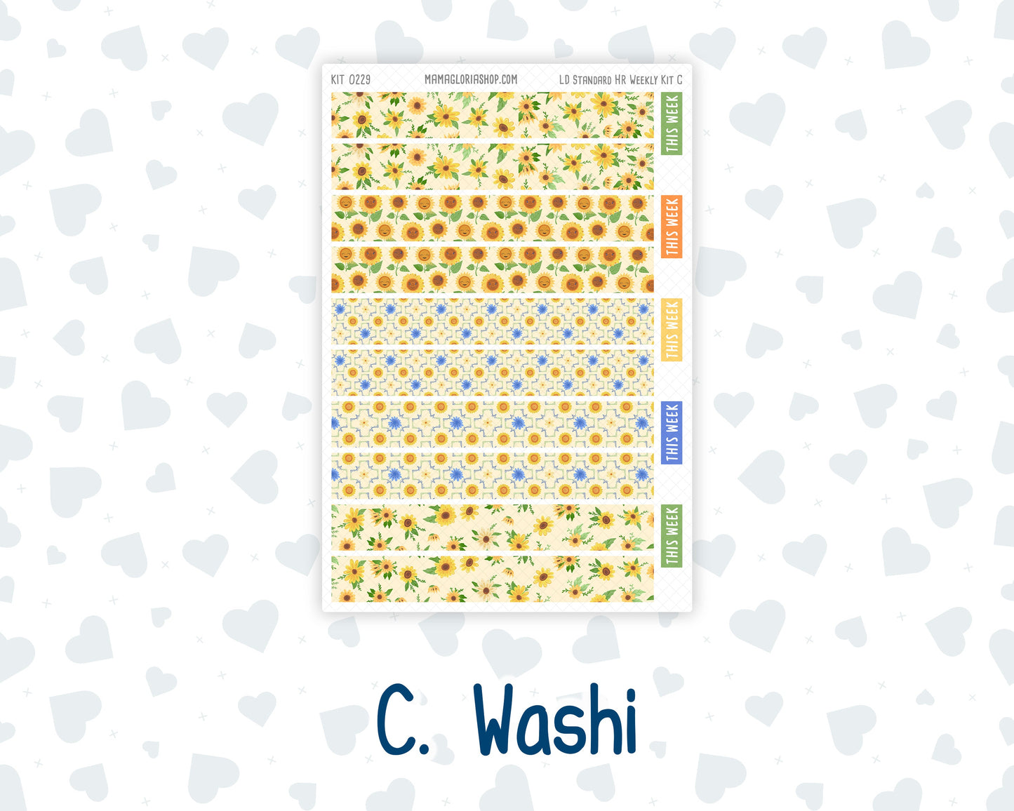 Kit 0229 - Laurel Denise Standard - Horizontal - Weekly Kit - August - Golden Faces