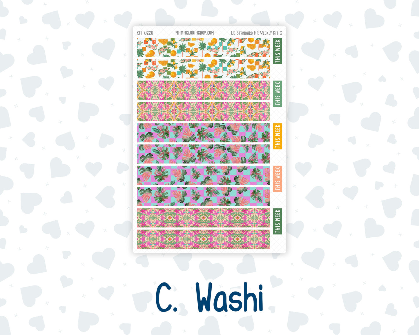 Kit 0226 - Laurel Denise Standard - Horizontal - Weekly Kit - July - Tropical Whimsy