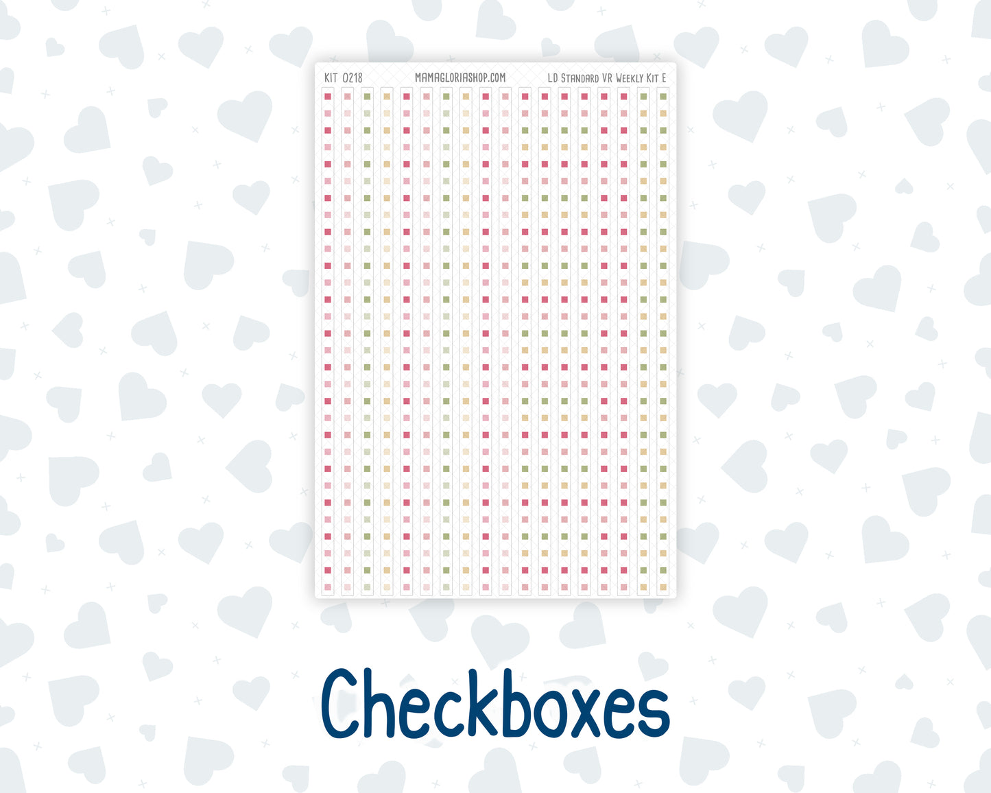 Kit 0218 Laurel Denise Standard Size – Weekly - Horizontal Layout - Mother's Love - May
