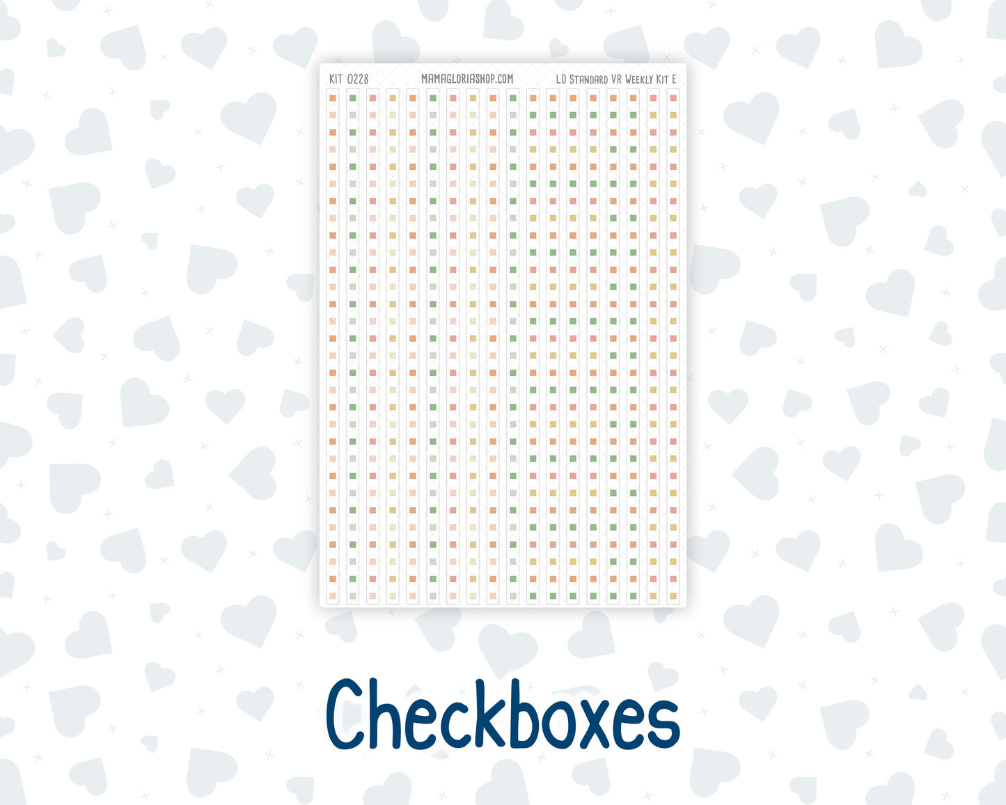 Kit 0228 - Laurel Denise Standard - Horizontal - Weekly Kit - August - Just Peachy