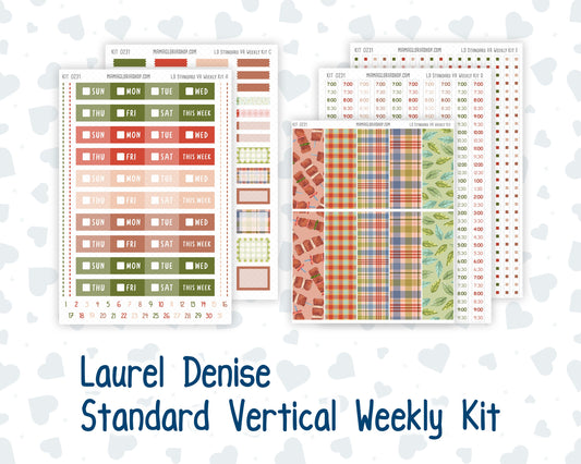 Kit 0231 - Laurel Denise Standard - Vertical - Weekly Kit - August - Backyard BBQ