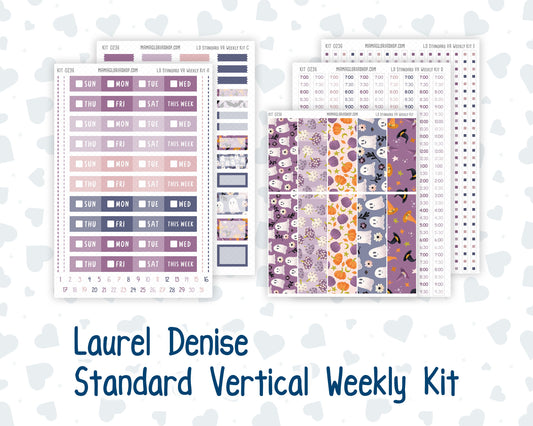 Kit 0236 - Laurel Denise Standard - Vertical - Weekly Kit - October - Sweet & Spooky