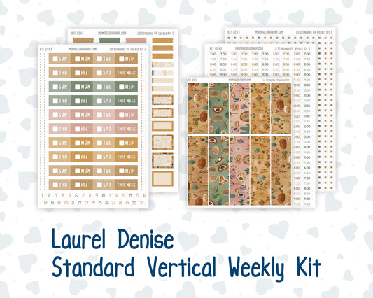 Kit 0243 - Laurel Denise Standard - Vertical - Weekly Kit - November - Boho Autumn