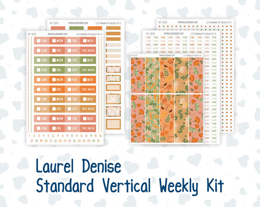 Kit 0233 - Laurel Denise Standard - Vertical - Weekly Kit - September - Cinnamon Days