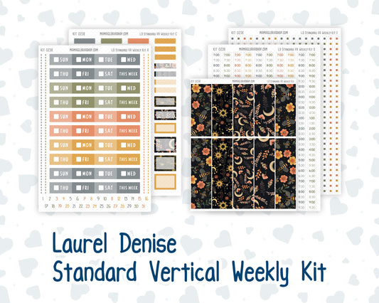 Kit 0238 - Laurel Denise Standard - Vertical - Weekly Kit - October - Starry Autumn Nights