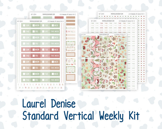 Kit 0244 - Laurel Denise Standard - Vertical - Weekly Kit - December - Santas Village